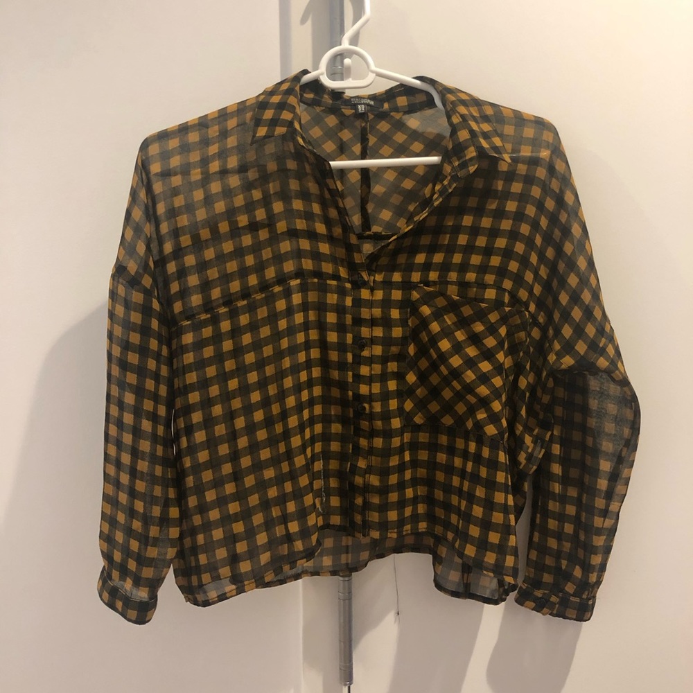 Bershka Patterned Chiffon Blouse